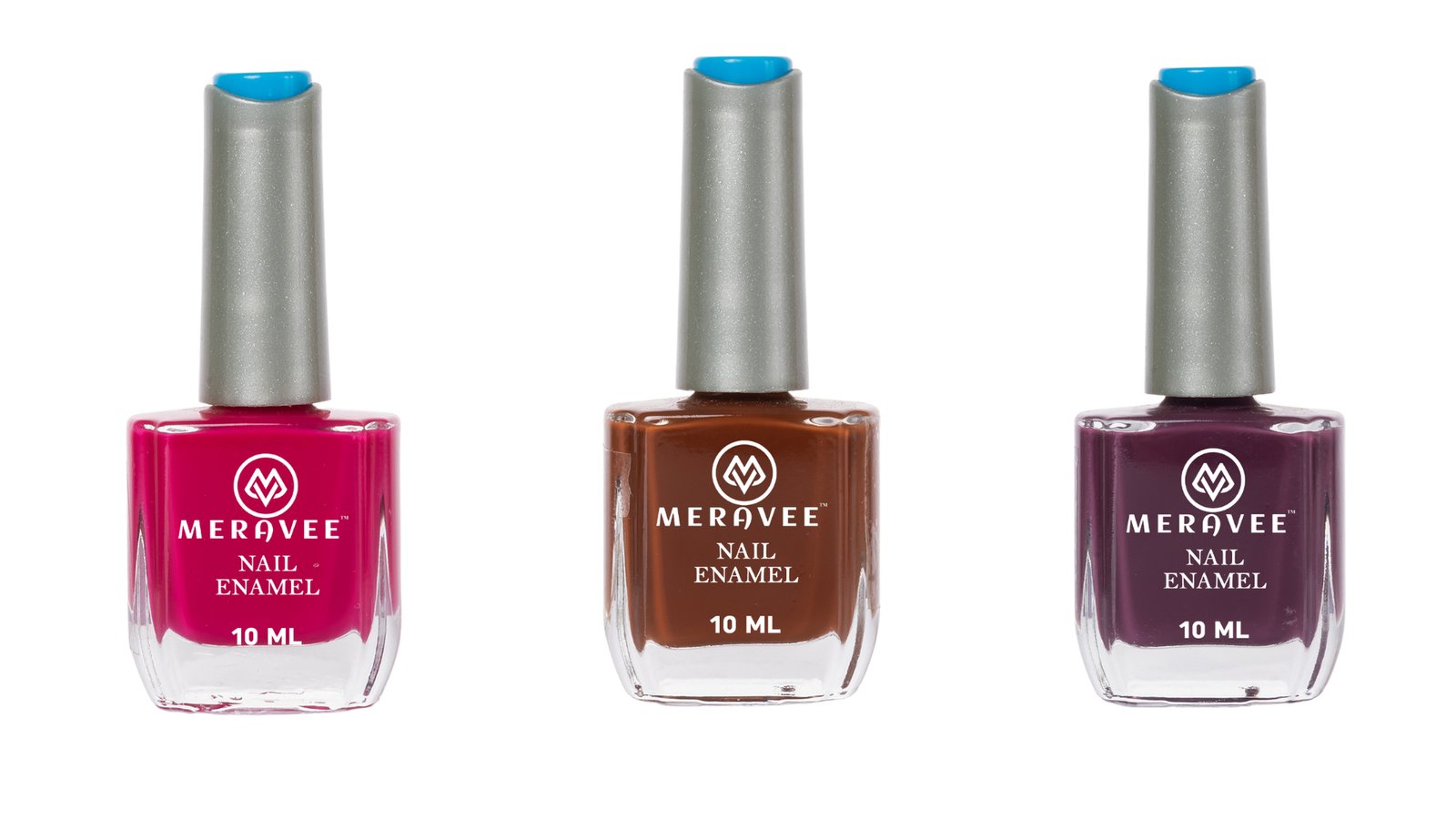 Meravee Nail Enamel Combo Pack (3 Pcs)